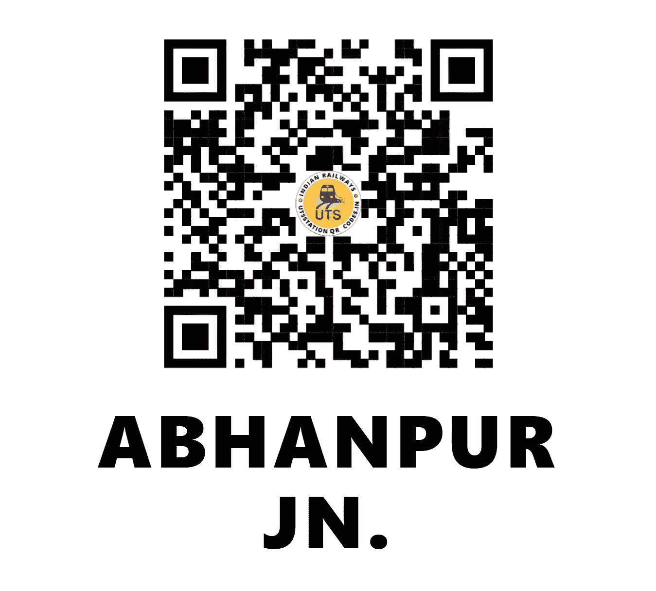 UTS QR Code for ABHANPUR JN. - AVP - SB (CHHATTISGARH)