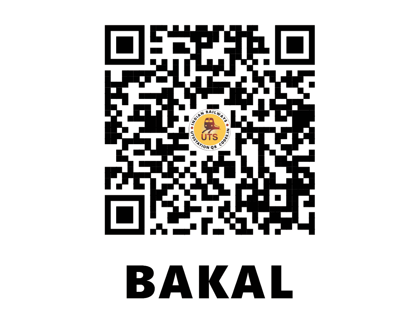 UTS QR Code for BAKAL - BAKL - SB (CHHATTISGARH)