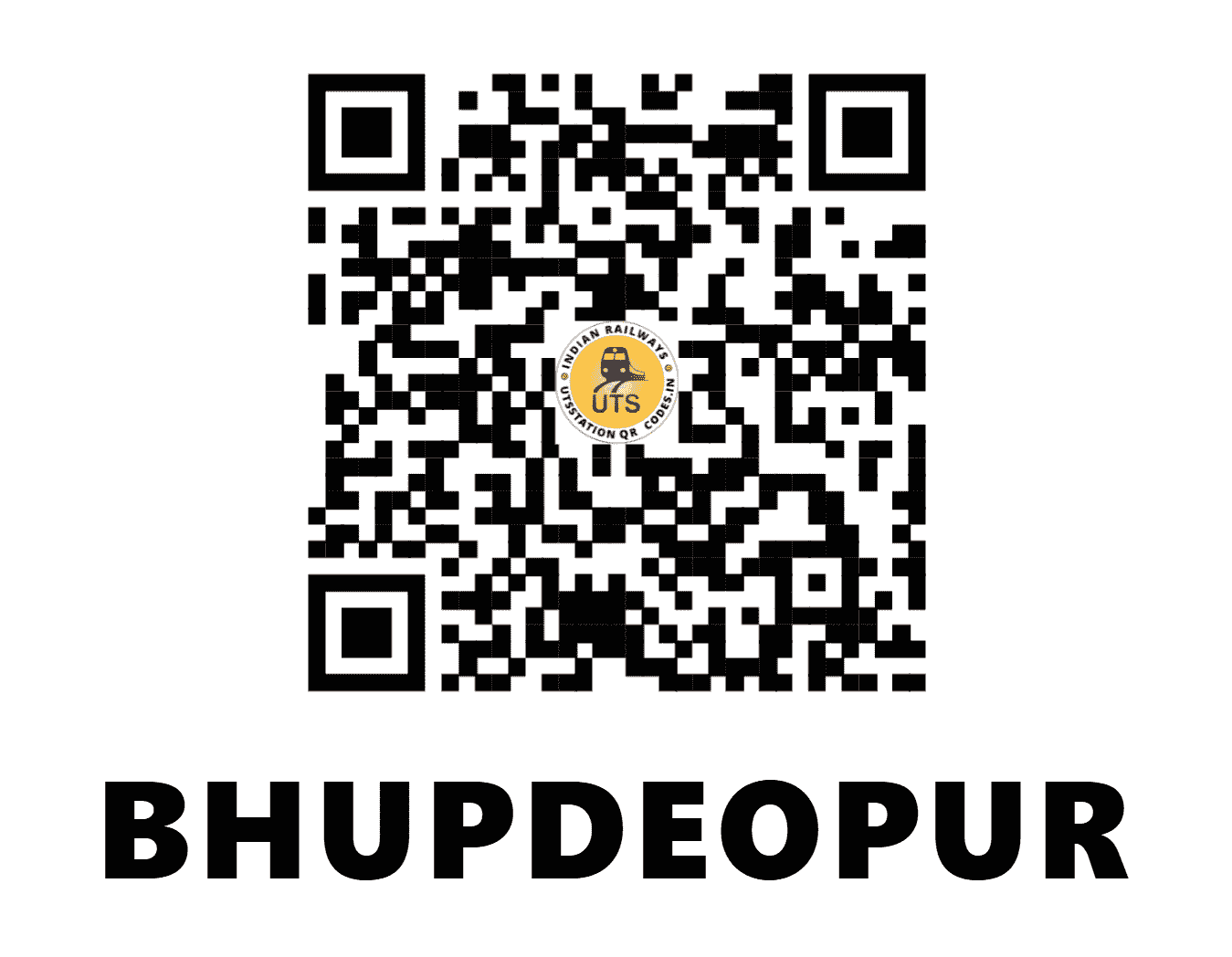 UTS QR Code for BHUPDEOPUR - BEF - SB (CHHATTISGARH)