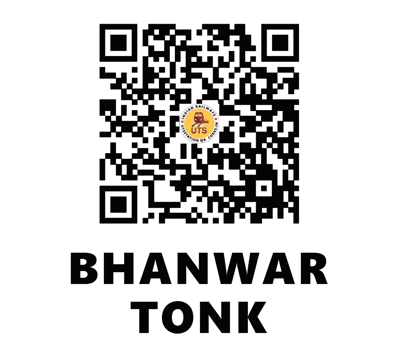 UTS QR Code for BHANWAR TONK - BHTK - SB (CHHATTISGARH)