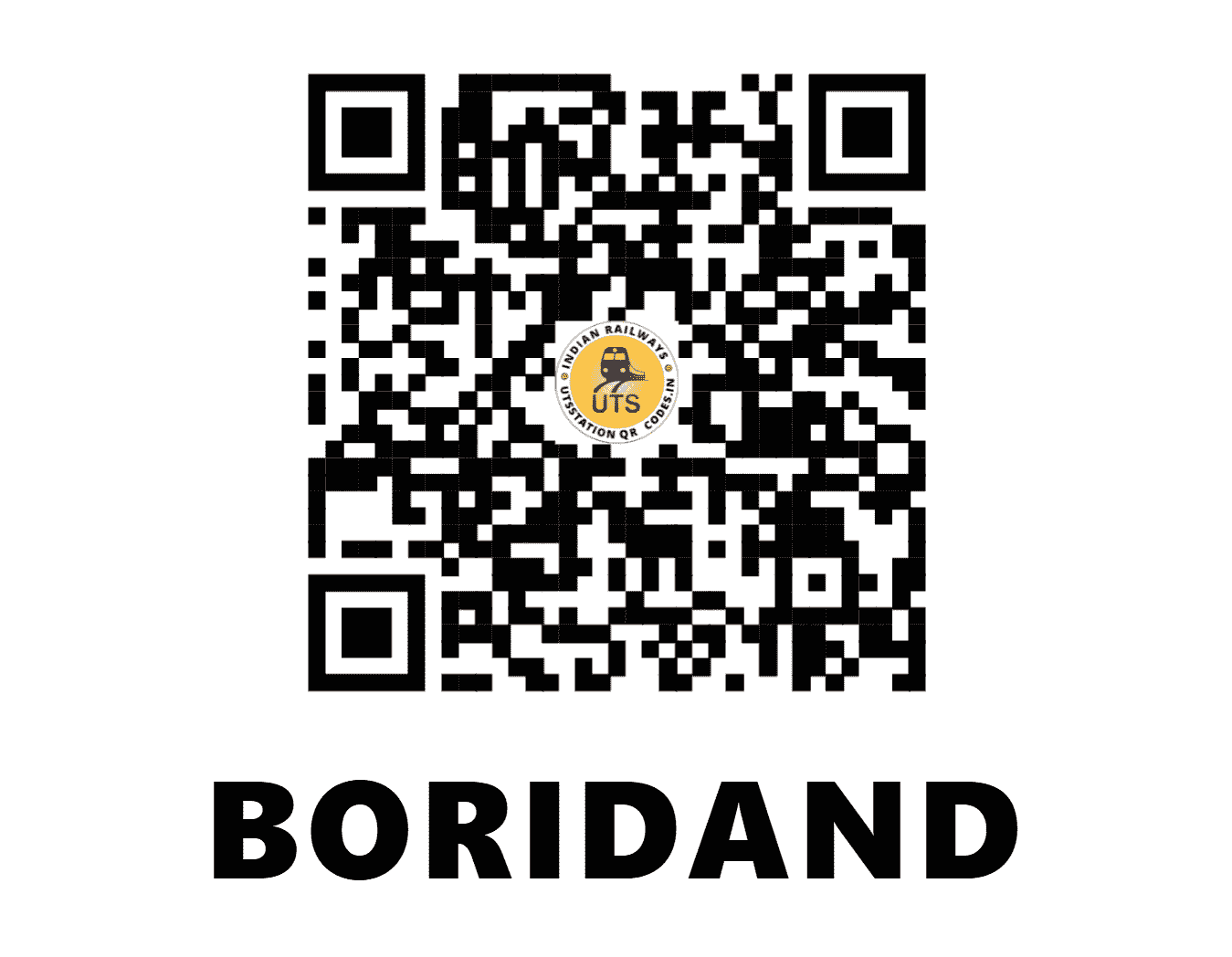 UTS QR Code for BORIDAND - BRND - SB (CHHATTISGARH)