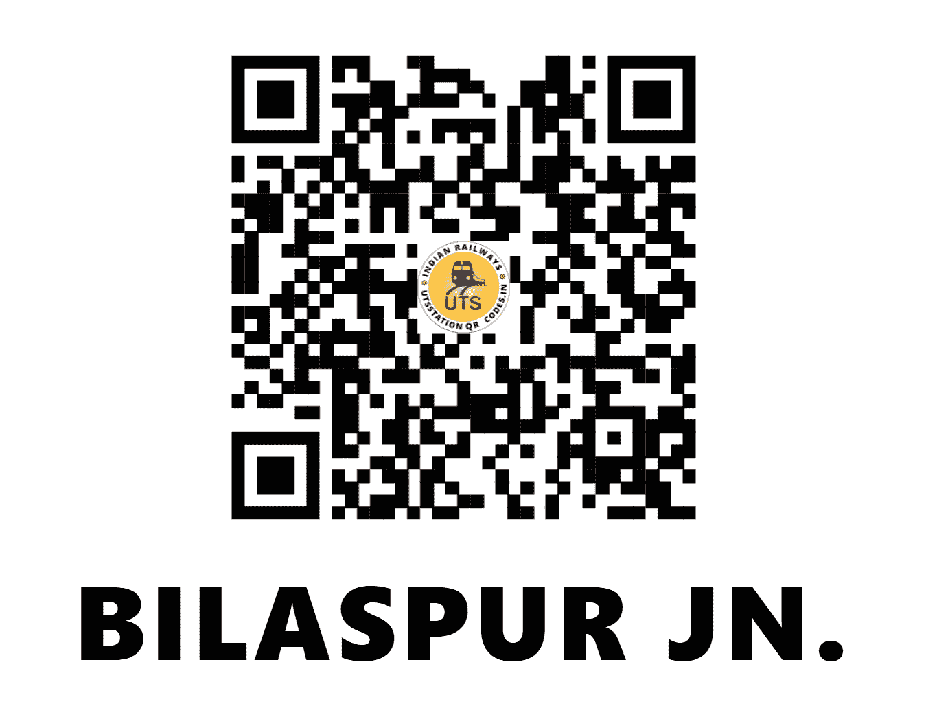 UTS QR Code for BILASPUR JN. - BSP - SB (CHHATTISGARH)