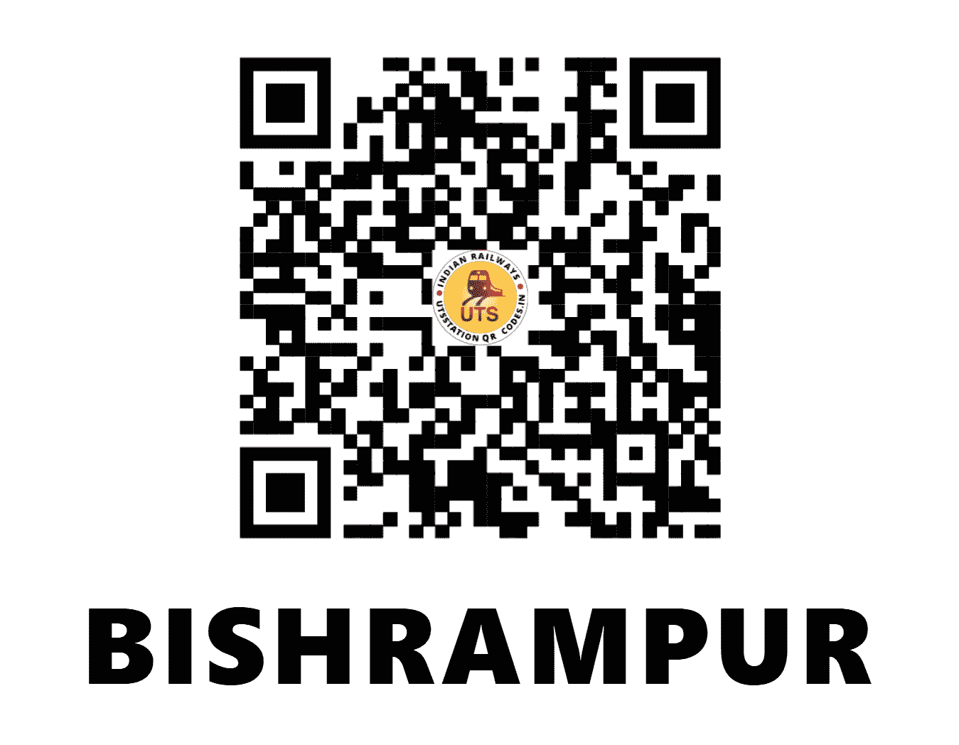 UTS QR Code for BISHRAMPUR - BSPR - SB (CHHATTISGARH)