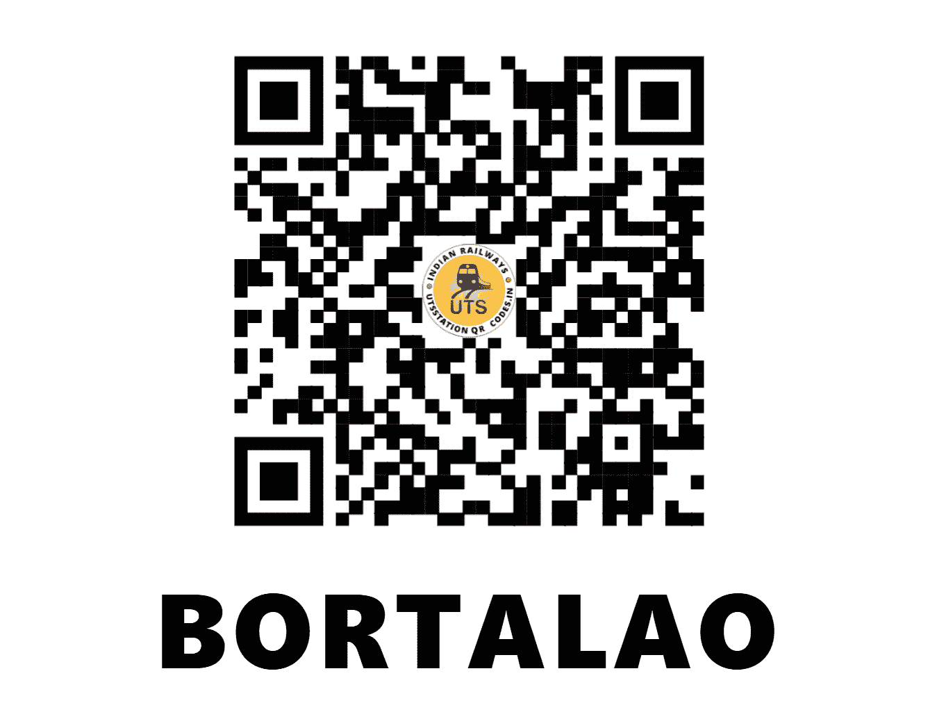 UTS QR Code for BORTALAO - BTL - SB (CHHATTISGARH)
