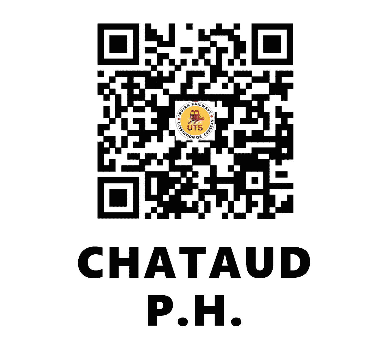 UTS QR Code for CHATAUD P.H. - CATD - SB (CHHATTISGARH)