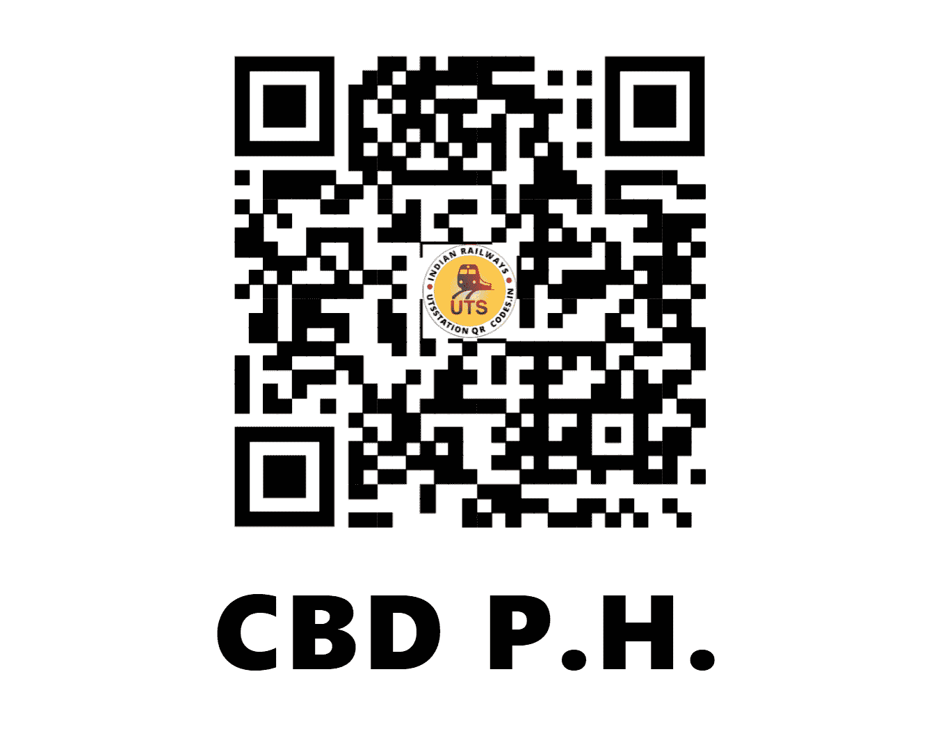 UTS QR Code for CBD P.H. - CBDH - SB (CHHATTISGARH)