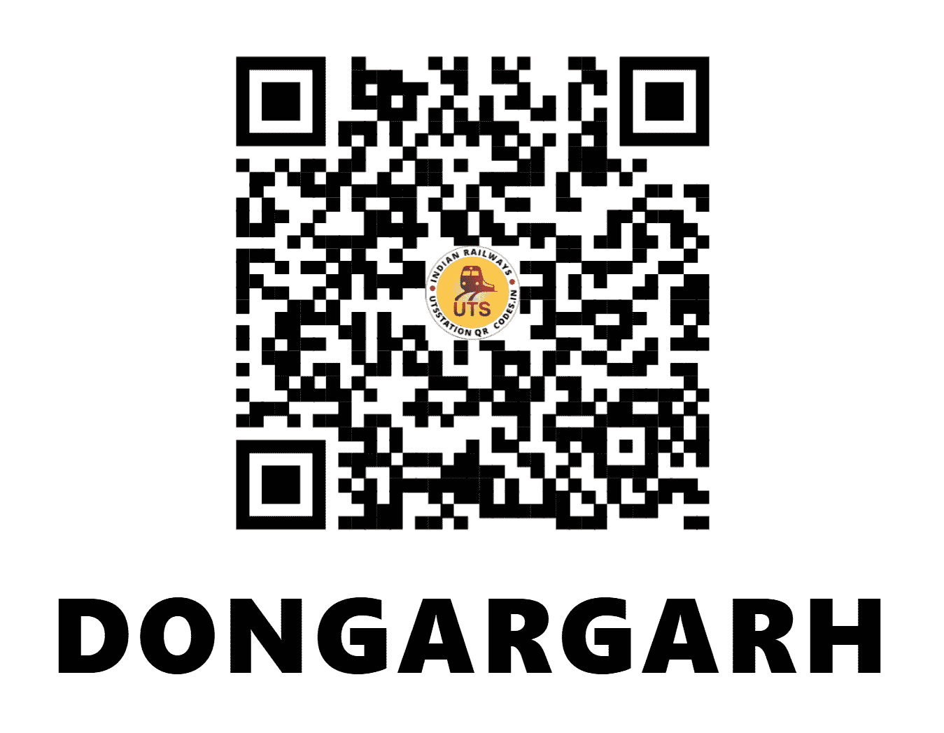 UTS QR Code for DONGARGARH - DGG - SB (CHHATTISGARH)
