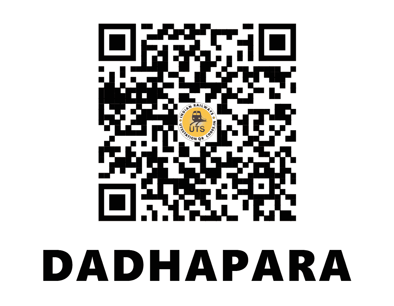 UTS QR Code for DADHAPARA - DPH - SB (CHHATTISGARH)