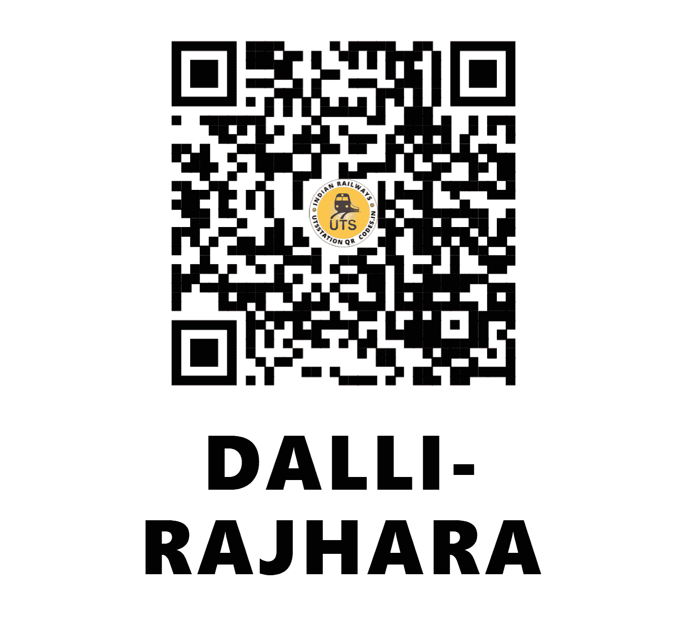UTS QR Code for DALLI-RAJHARA - DRZ - SB (CHHATTISGARH)