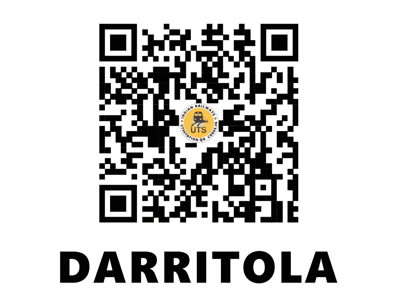 UTS QR Code for DARRITOLA - DTL - SB (CHHATTISGARH)