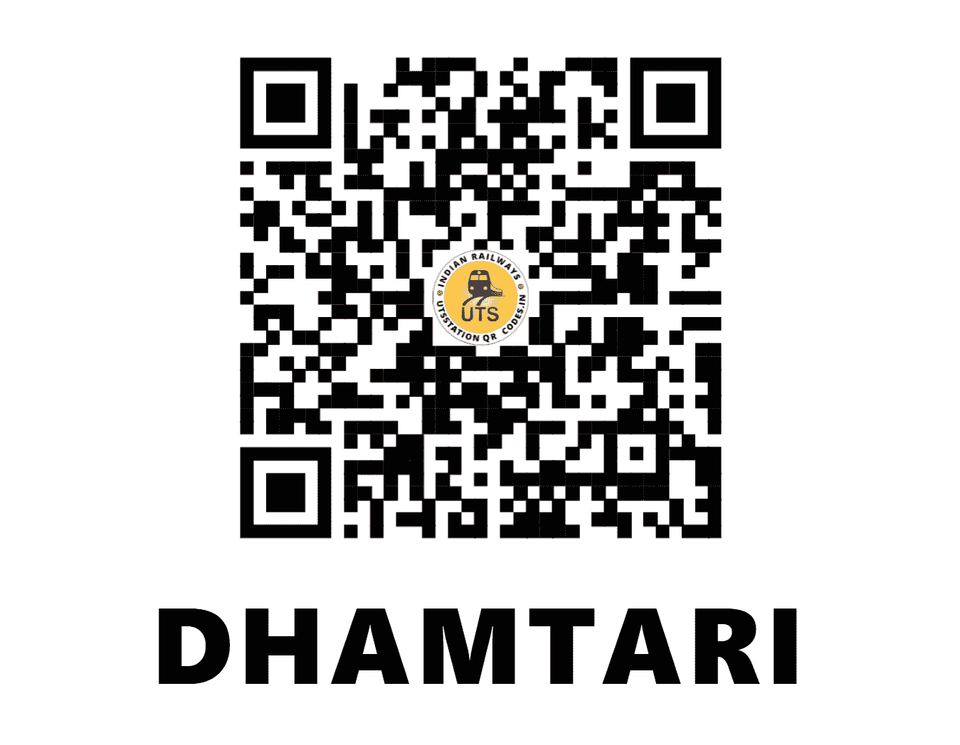 UTS QR Code for DHAMTARI - DTR - SB (CHHATTISGARH)