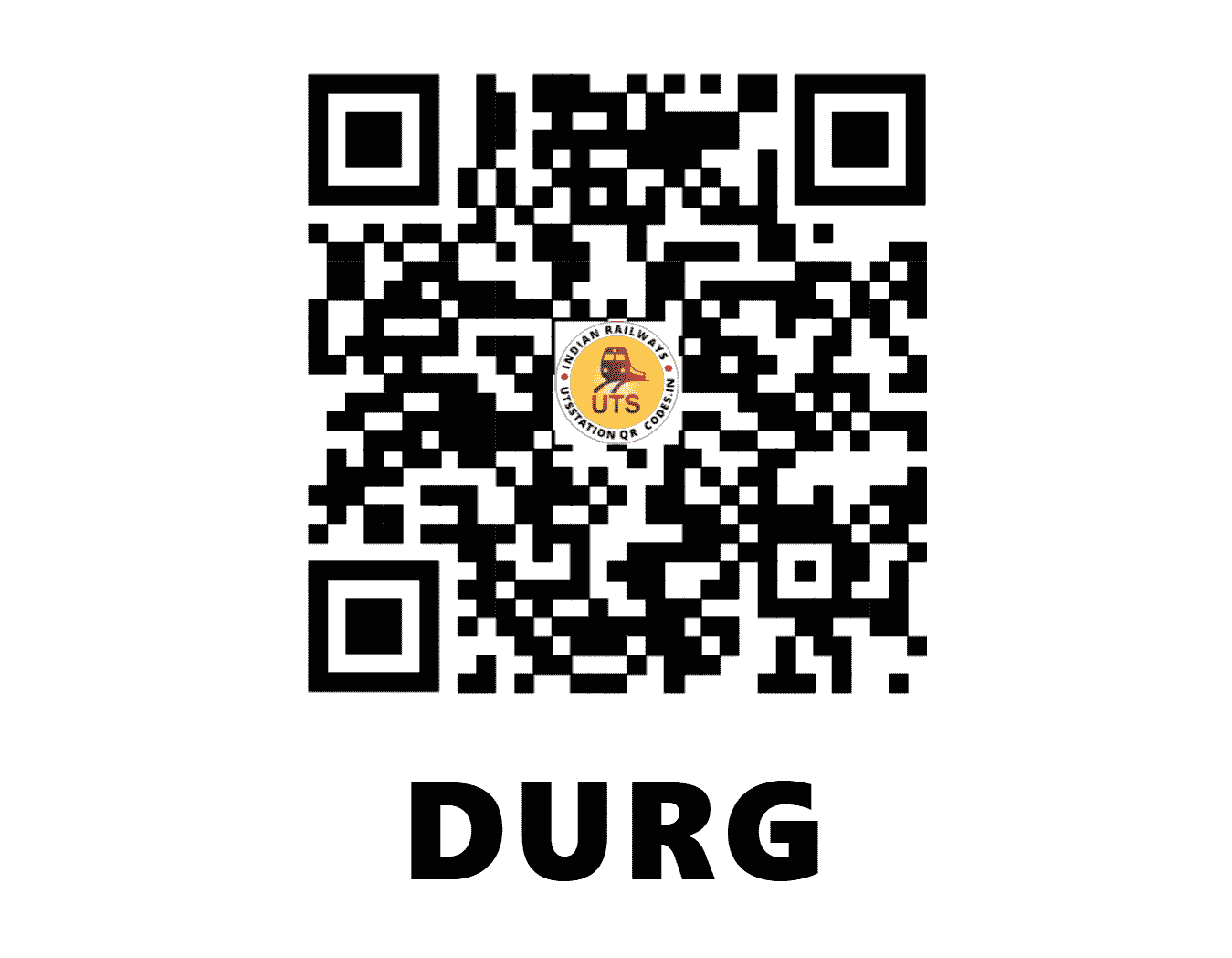UTS QR Code for DURG - DURG - SB (CHHATTISGARH)