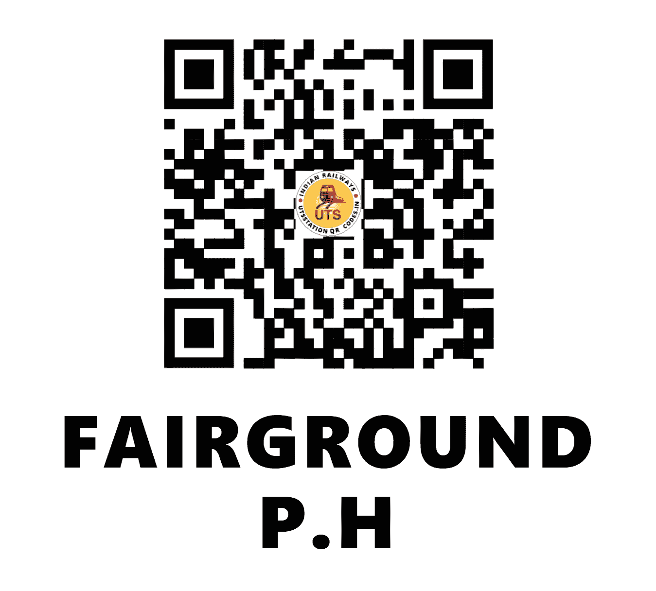 UTS QR Code for FAIRGROUND P.H - FRGD - SB (CHHATTISGARH)