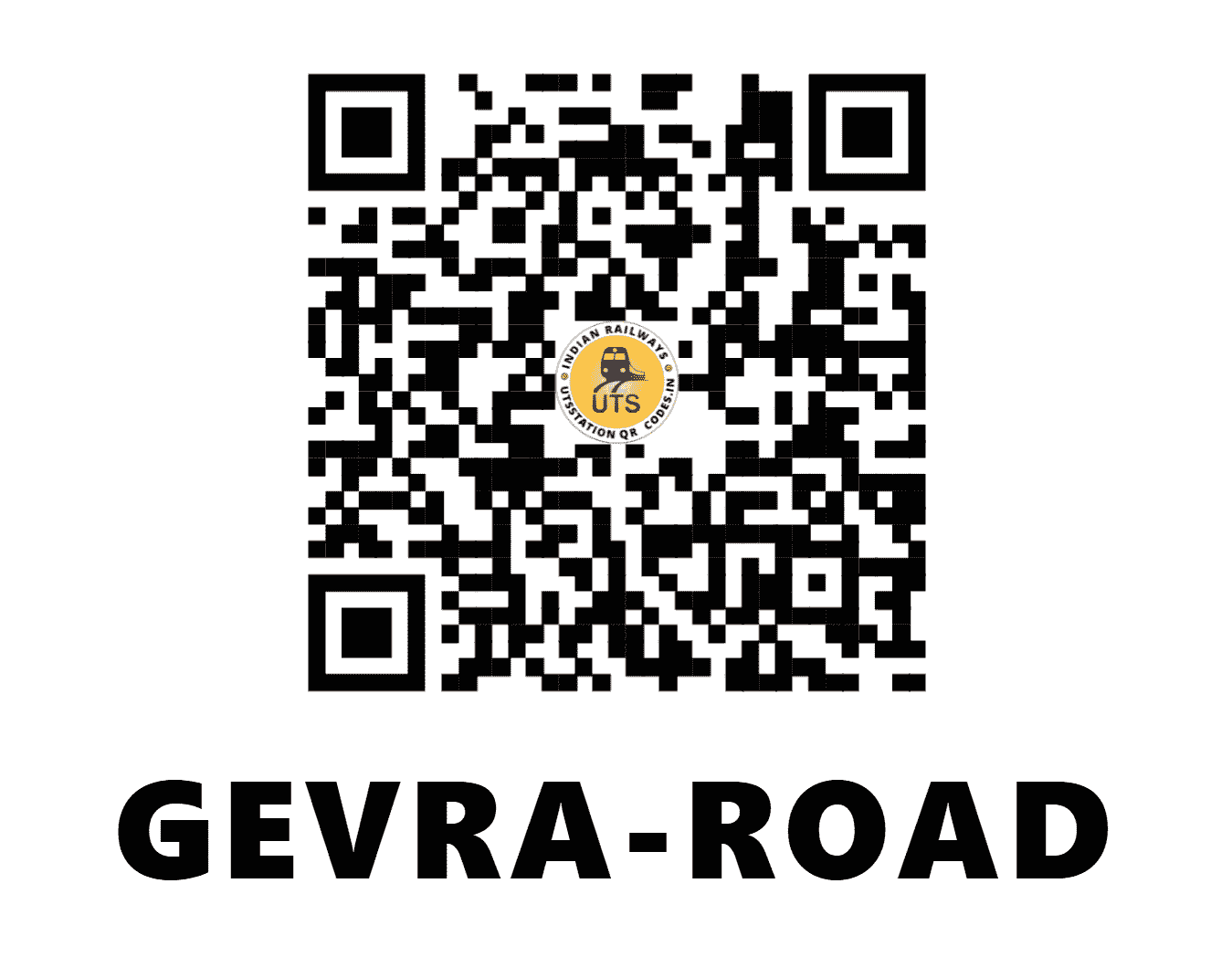 UTS QR Code for GEVRA-ROAD - GAD - SB (CHHATTISGARH)
