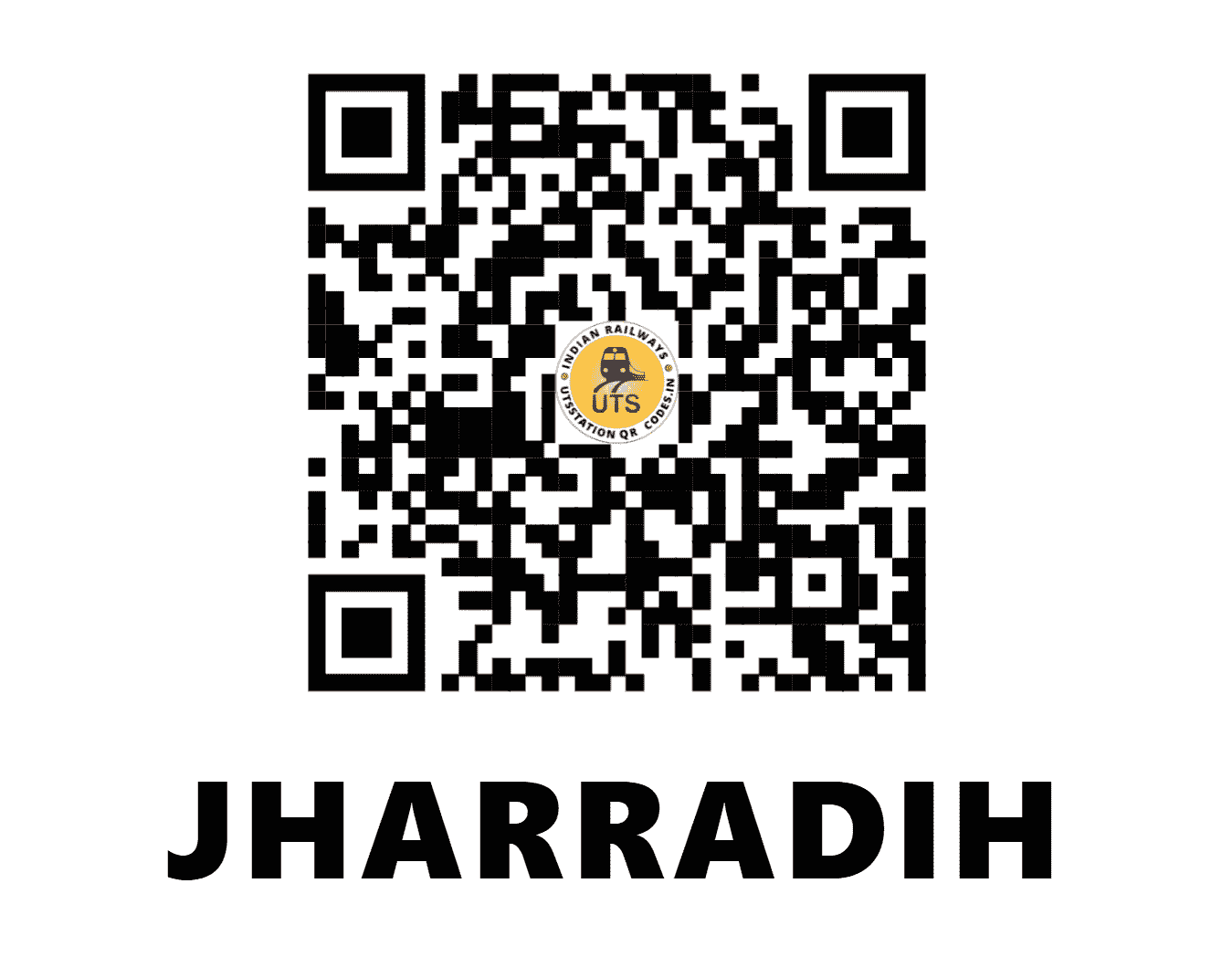 UTS QR Code for JHARRADIH - JDI - SB (CHHATTISGARH)