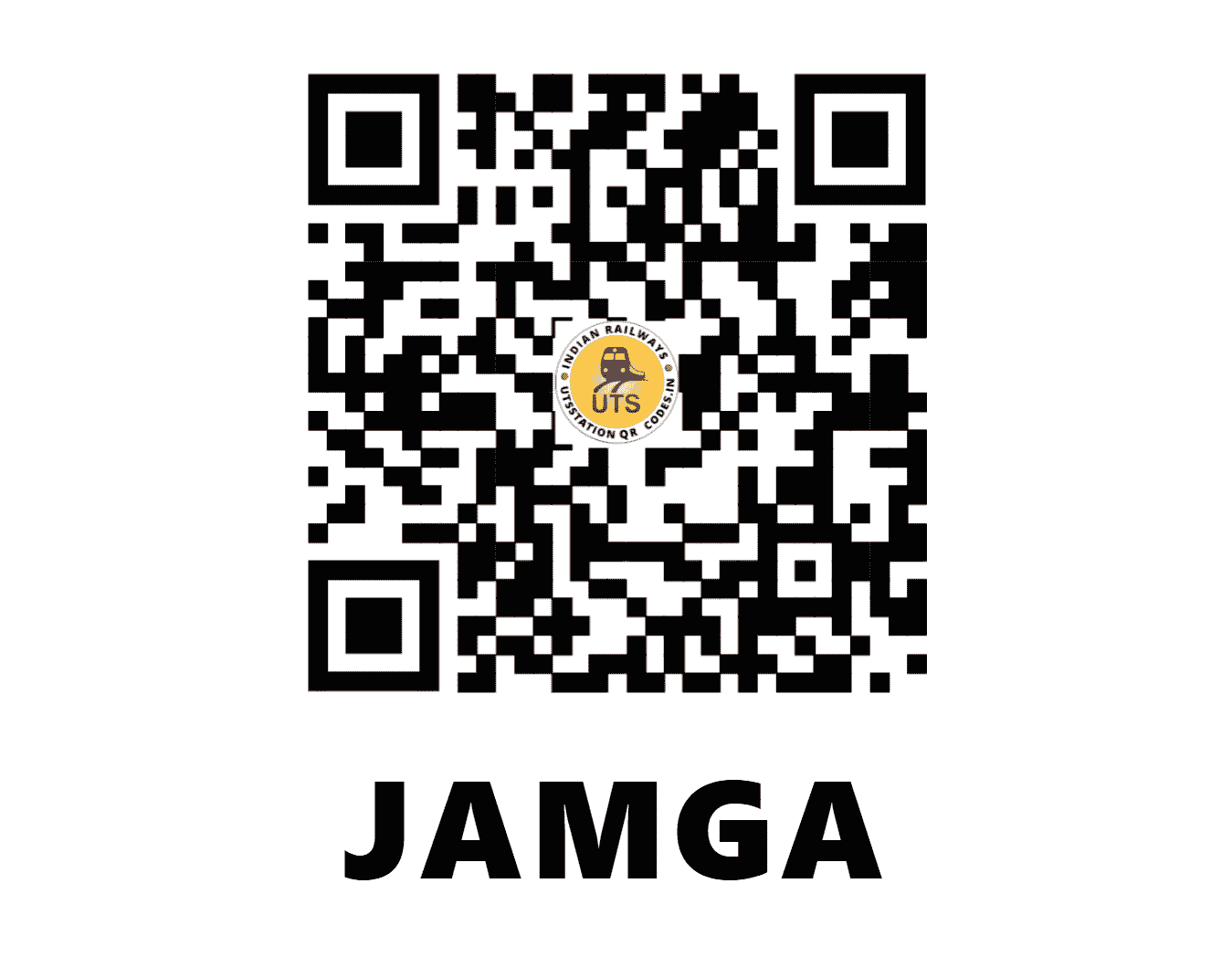 UTS QR Code for JAMGA - JMG - SB (CHHATTISGARH)