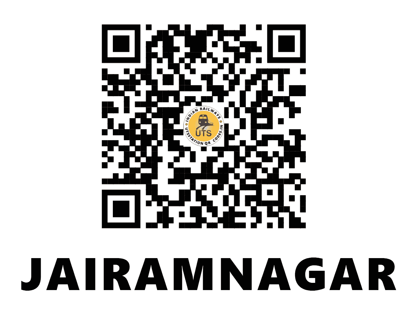 UTS QR Code for JAIRAMNAGAR - JRMG - SB (CHHATTISGARH)