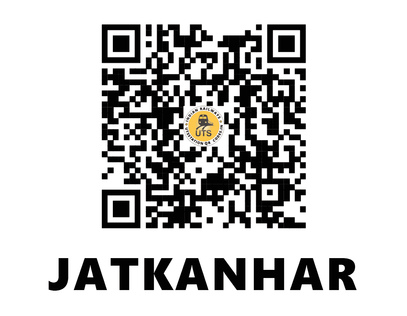 UTS QR Code for JATKANHAR - JTR - SB (CHHATTISGARH)