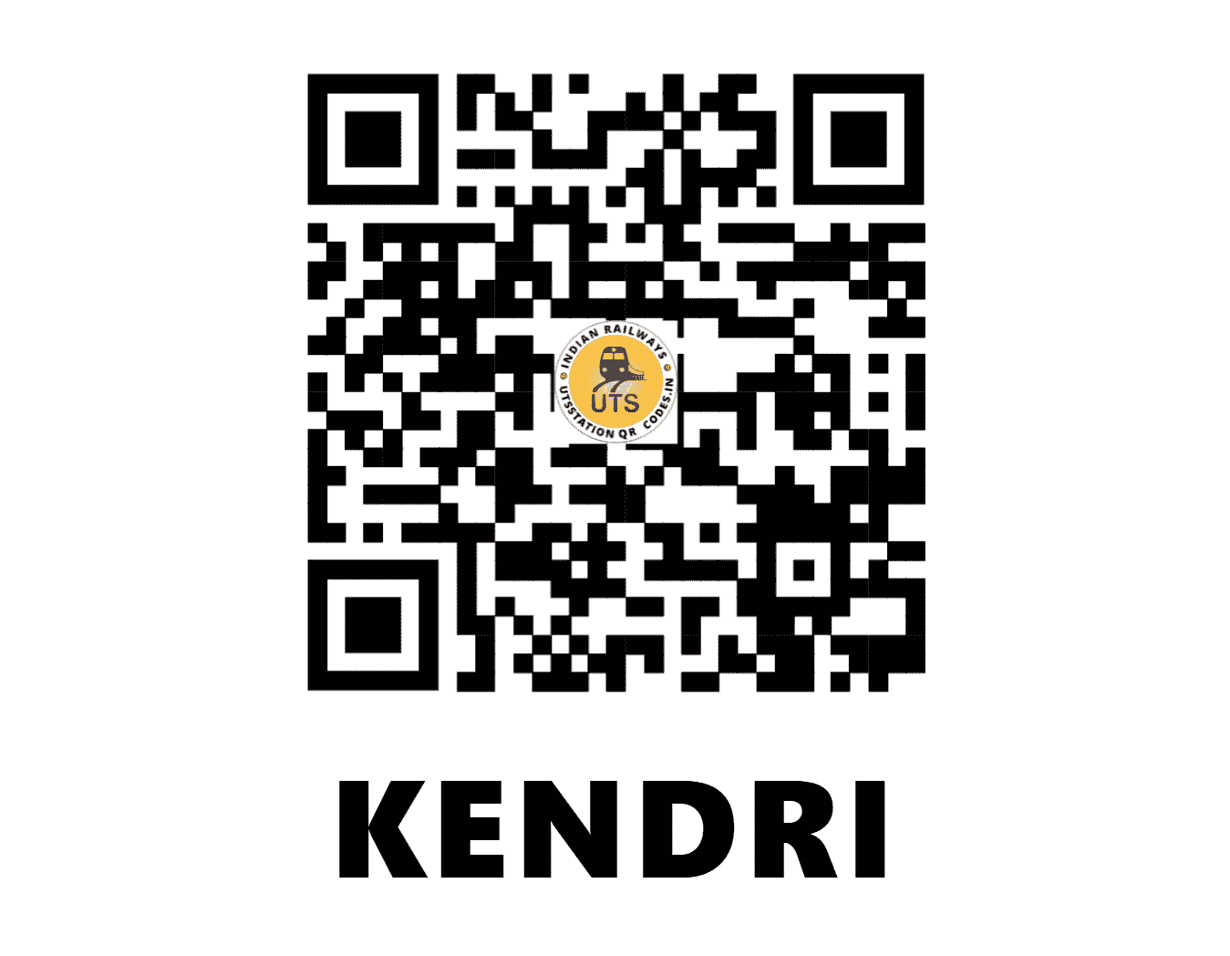 UTS QR Code for KENDRI - KDRI - SB (CHHATTISGARH)