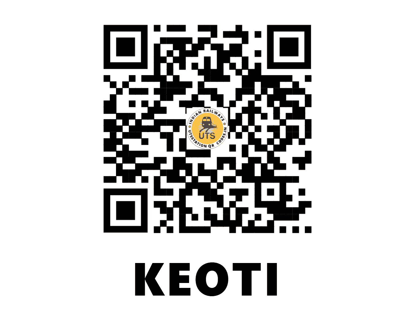 UTS QR Code for KEOTI - KETI - SB (CHHATTISGARH)