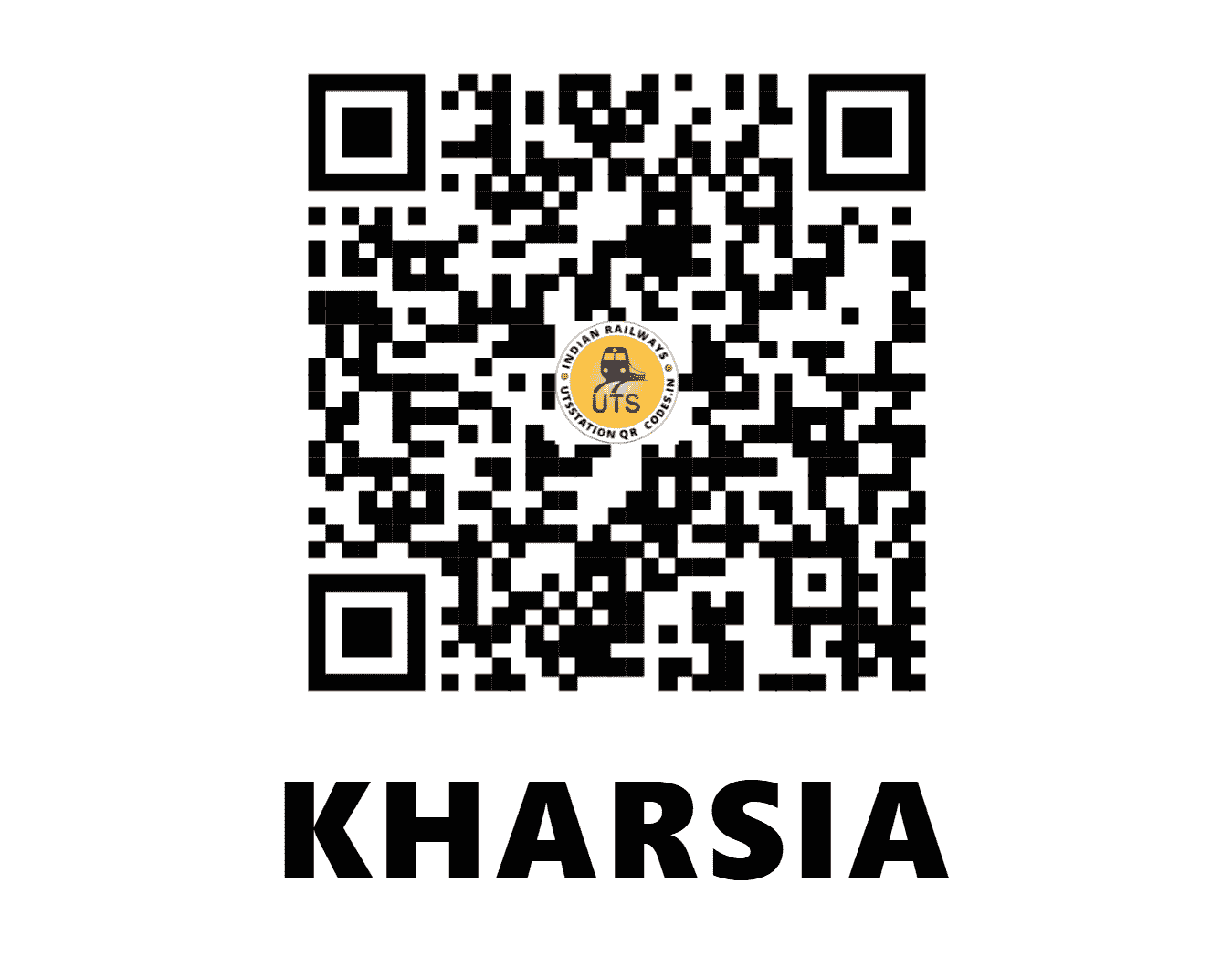 UTS QR Code for KHARSIA - KHS - SB (CHHATTISGARH)
