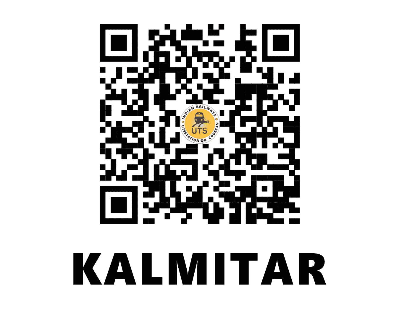 UTS QR Code for KALMITAR - KLTR - SB (CHHATTISGARH)