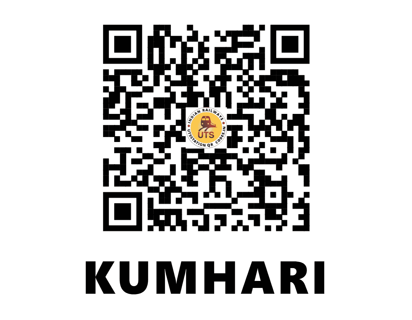 UTS QR Code for KUMHARI - KMI - SB (CHHATTISGARH)