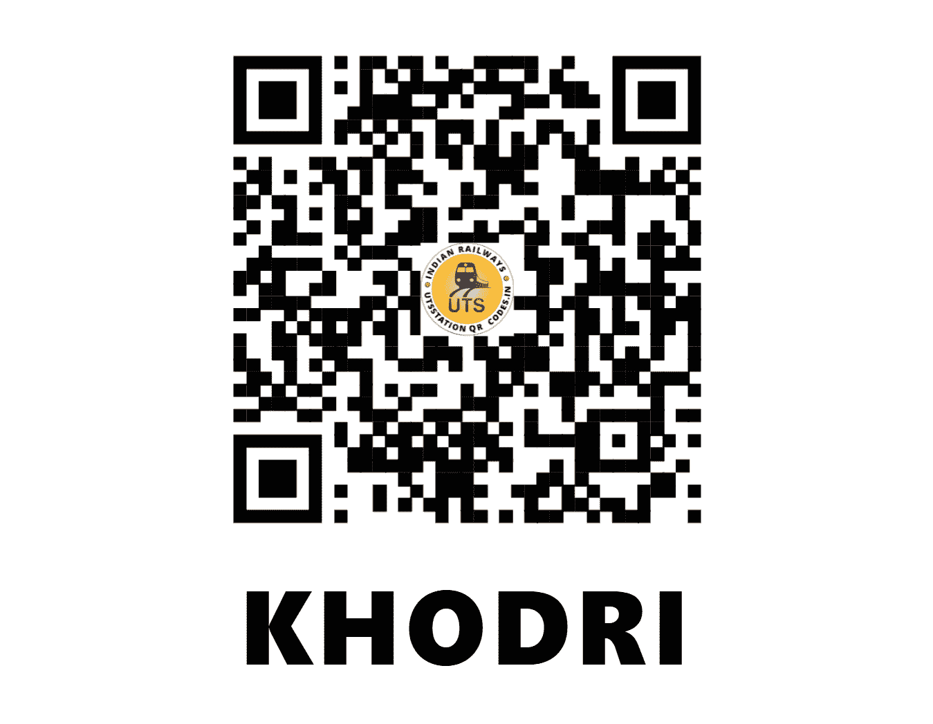 UTS QR Code for KHODRI - KOI - SB (CHHATTISGARH)