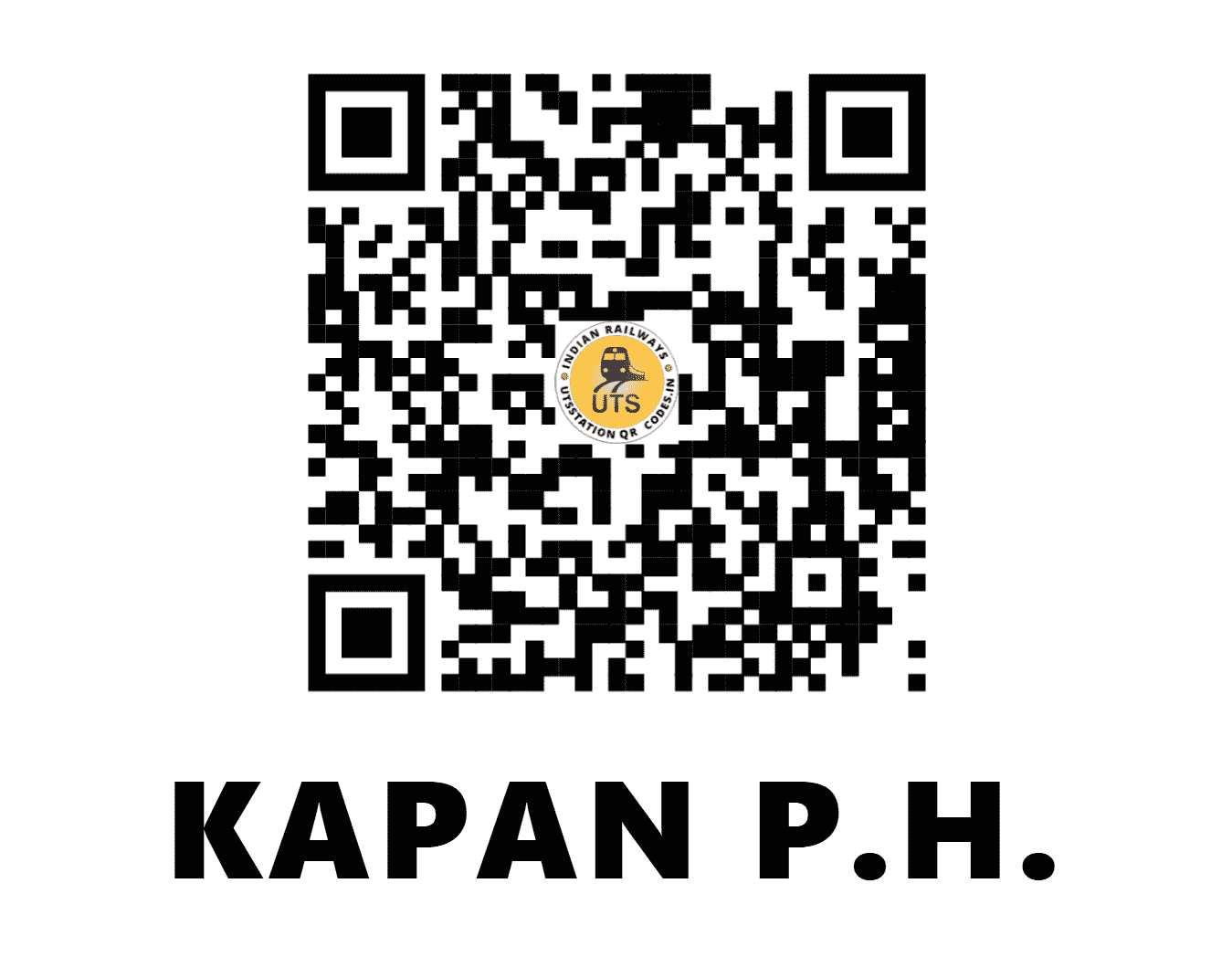UTS QR Code for KAPAN P.H. - KPNA - SB (CHHATTISGARH)