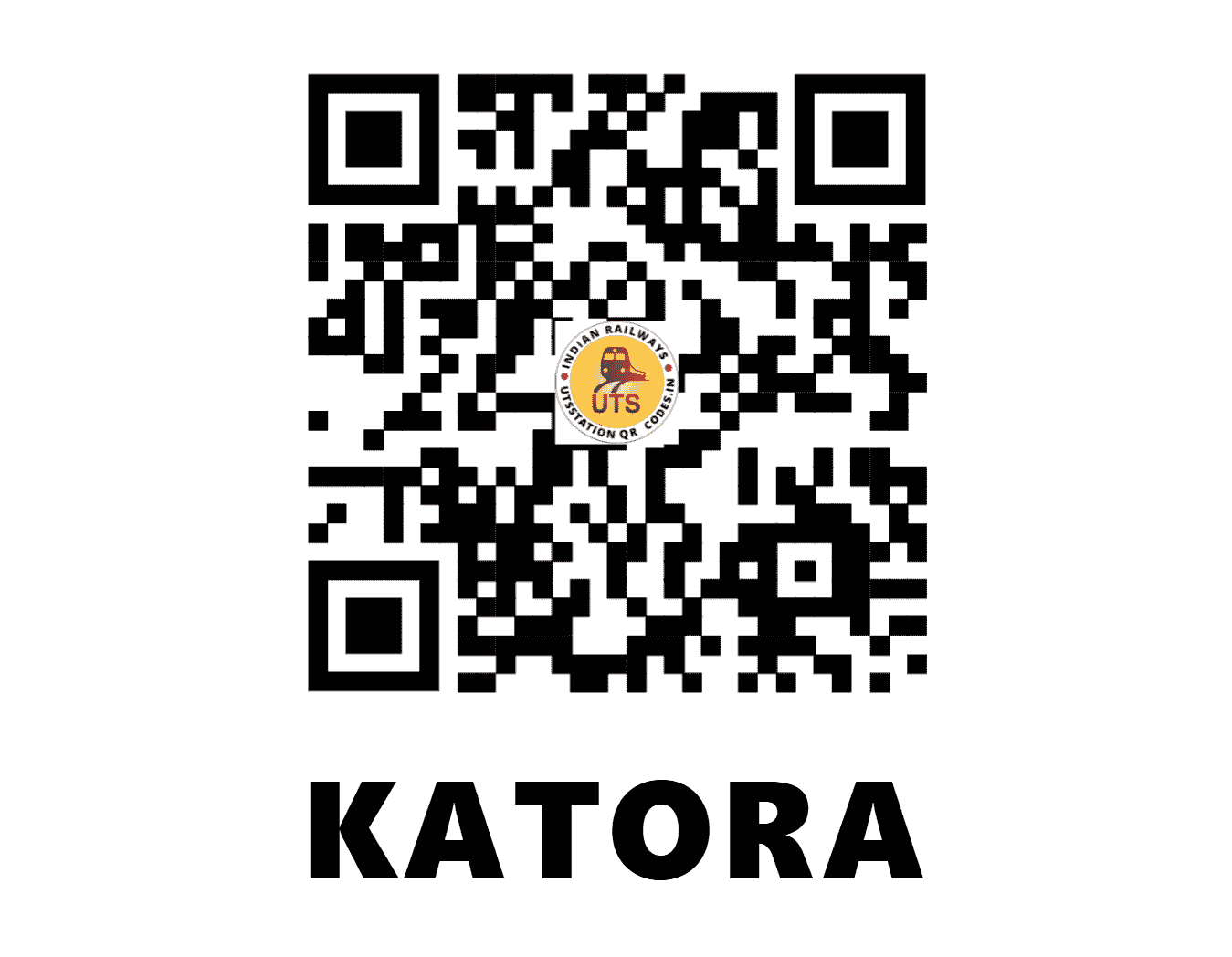 UTS QR Code for KATORA - KTO - SB (CHHATTISGARH)