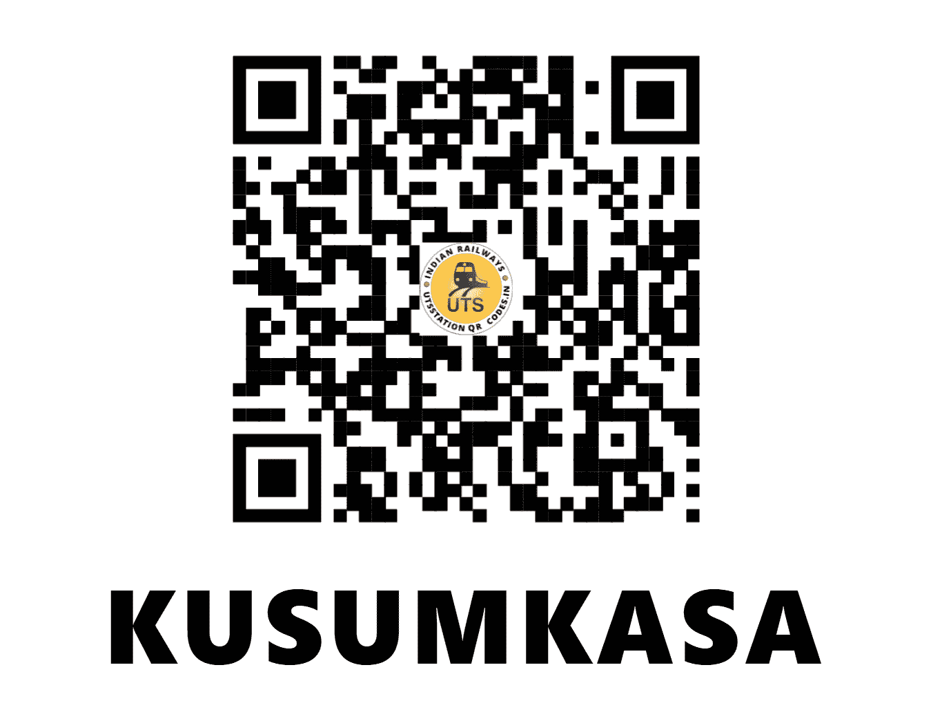 UTS QR Code for KUSUMKASA - KYS - SB (CHHATTISGARH)