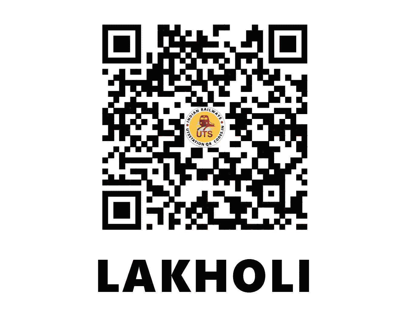 UTS QR Code for LAKHOLI - LAE - SB (CHHATTISGARH)