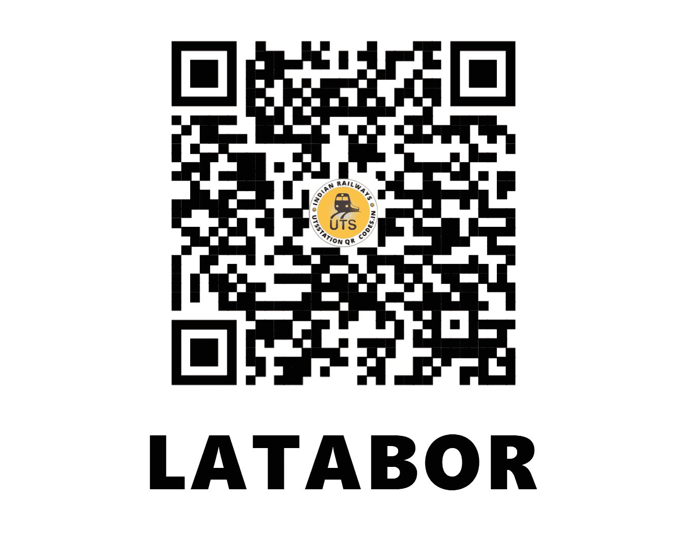 UTS QR Code for LATABOR - LBO - SB (CHHATTISGARH)