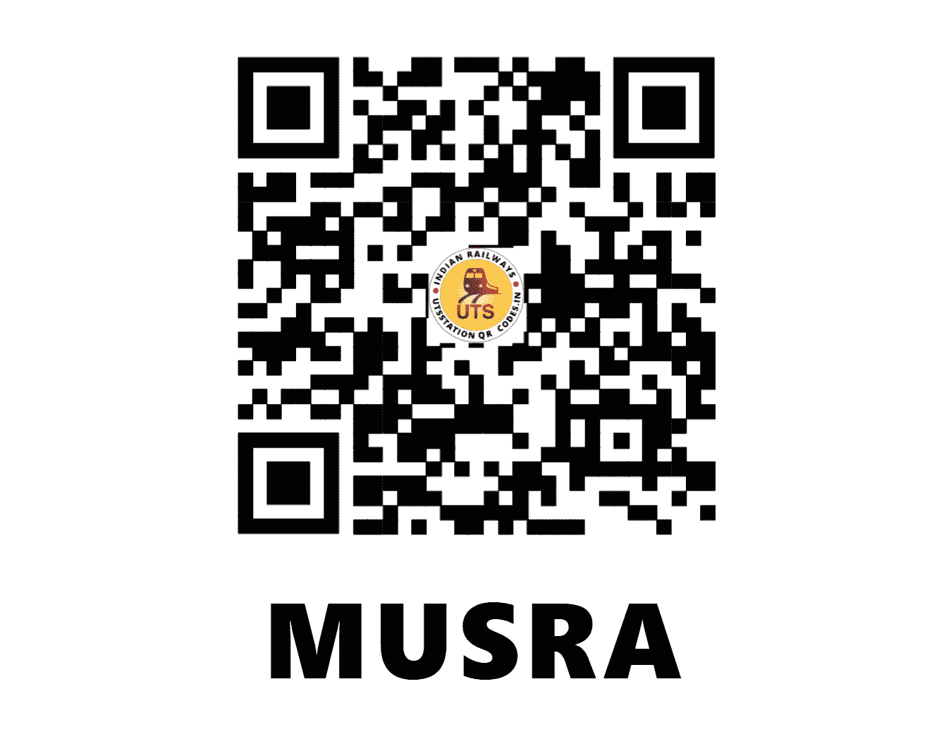 UTS QR Code for MUSRA - MUA - SB (CHHATTISGARH)