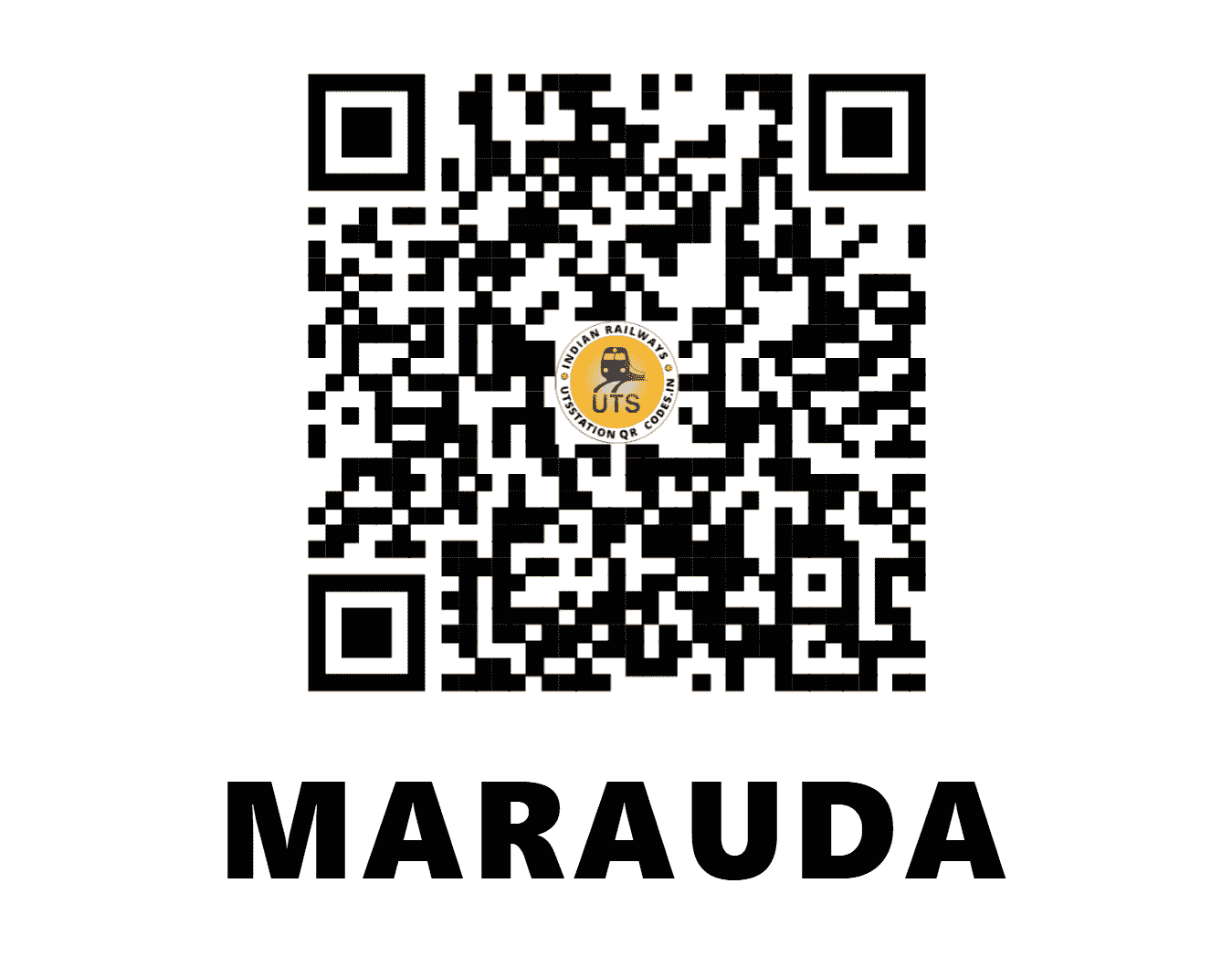 UTS QR Code for MARAUDA - MXA - SB (CHHATTISGARH)