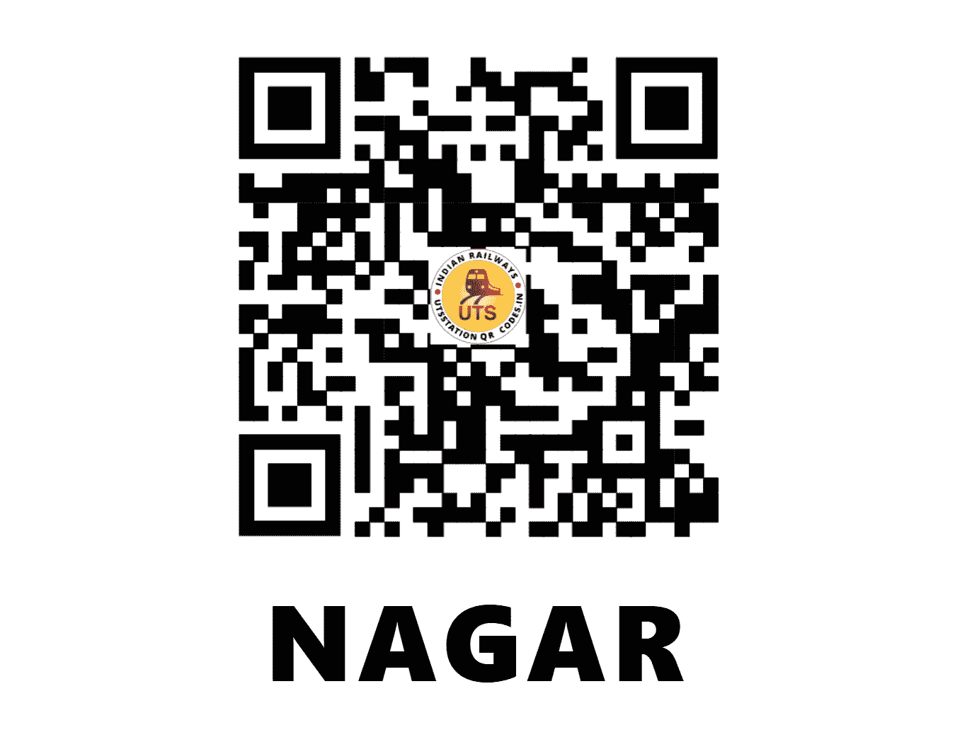 UTS QR Code for NAGAR - NGE - SB (CHHATTISGARH)
