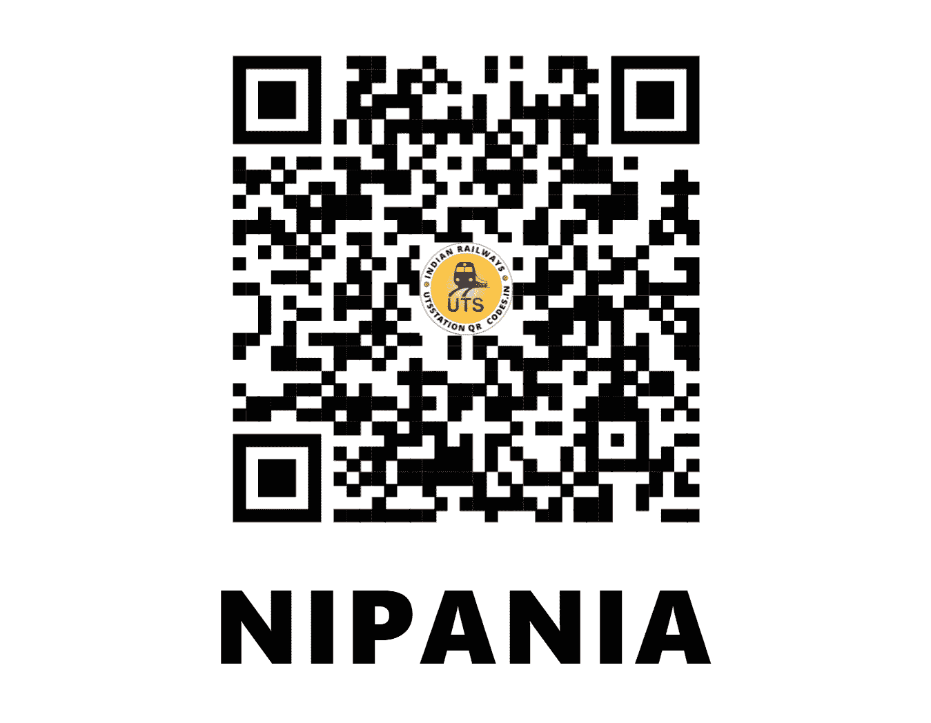 UTS QR Code for NIPANIA - NPI - SB (CHHATTISGARH)
