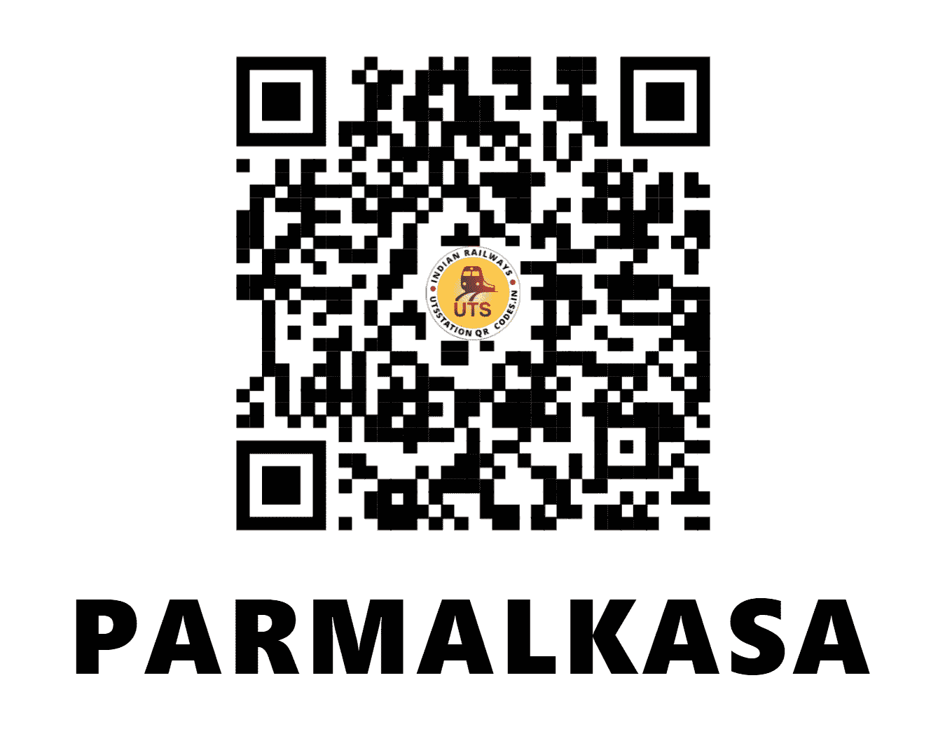 UTS QR Code for PARMALKASA - PMS - SB (CHHATTISGARH)