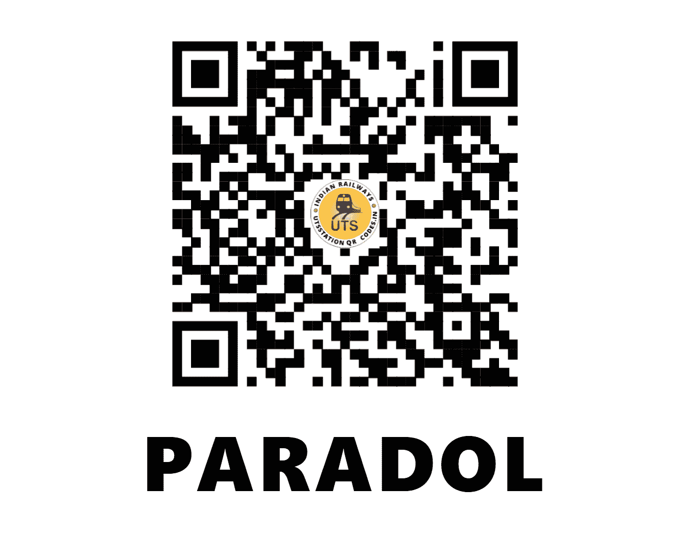 UTS QR Code for PARADOL - PRDL - SB (CHHATTISGARH)