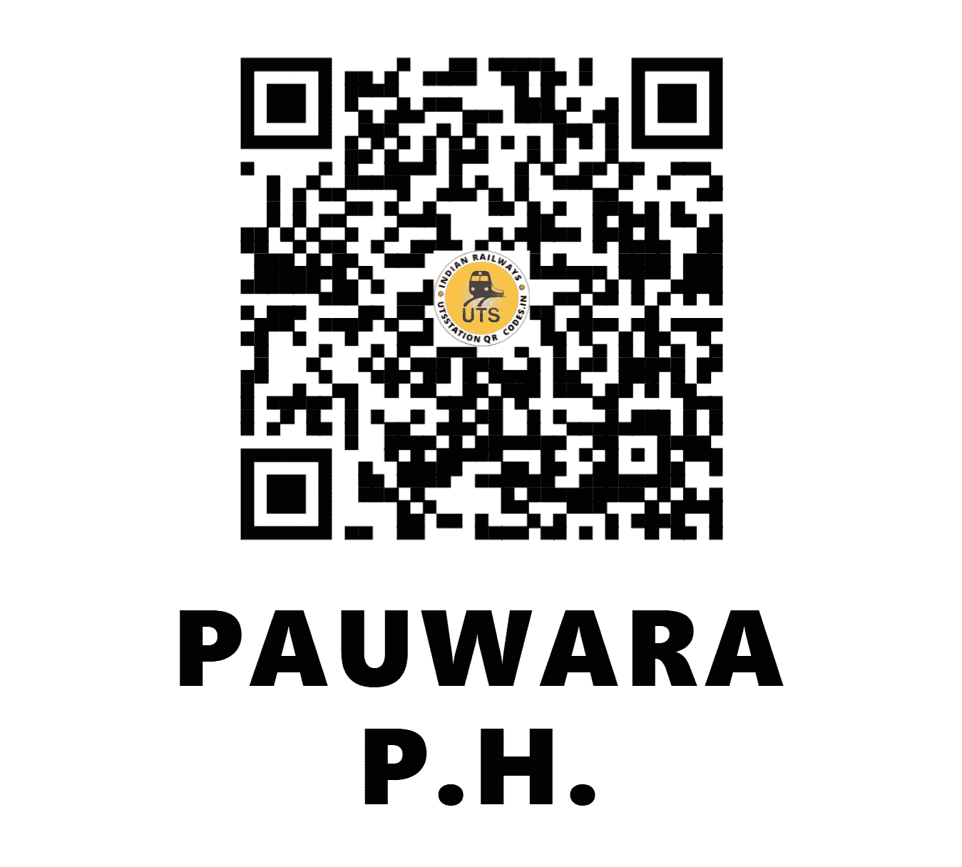 UTS QR Code for PAUWARA P.H. - PUWA - SB (CHHATTISGARH)
