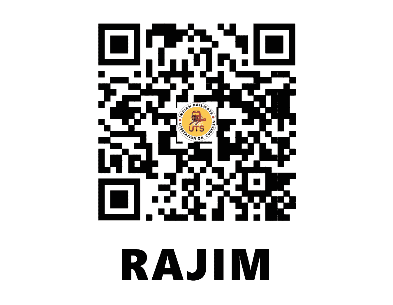 UTS QR Code for RAJIM - RIM - SB (CHHATTISGARH)