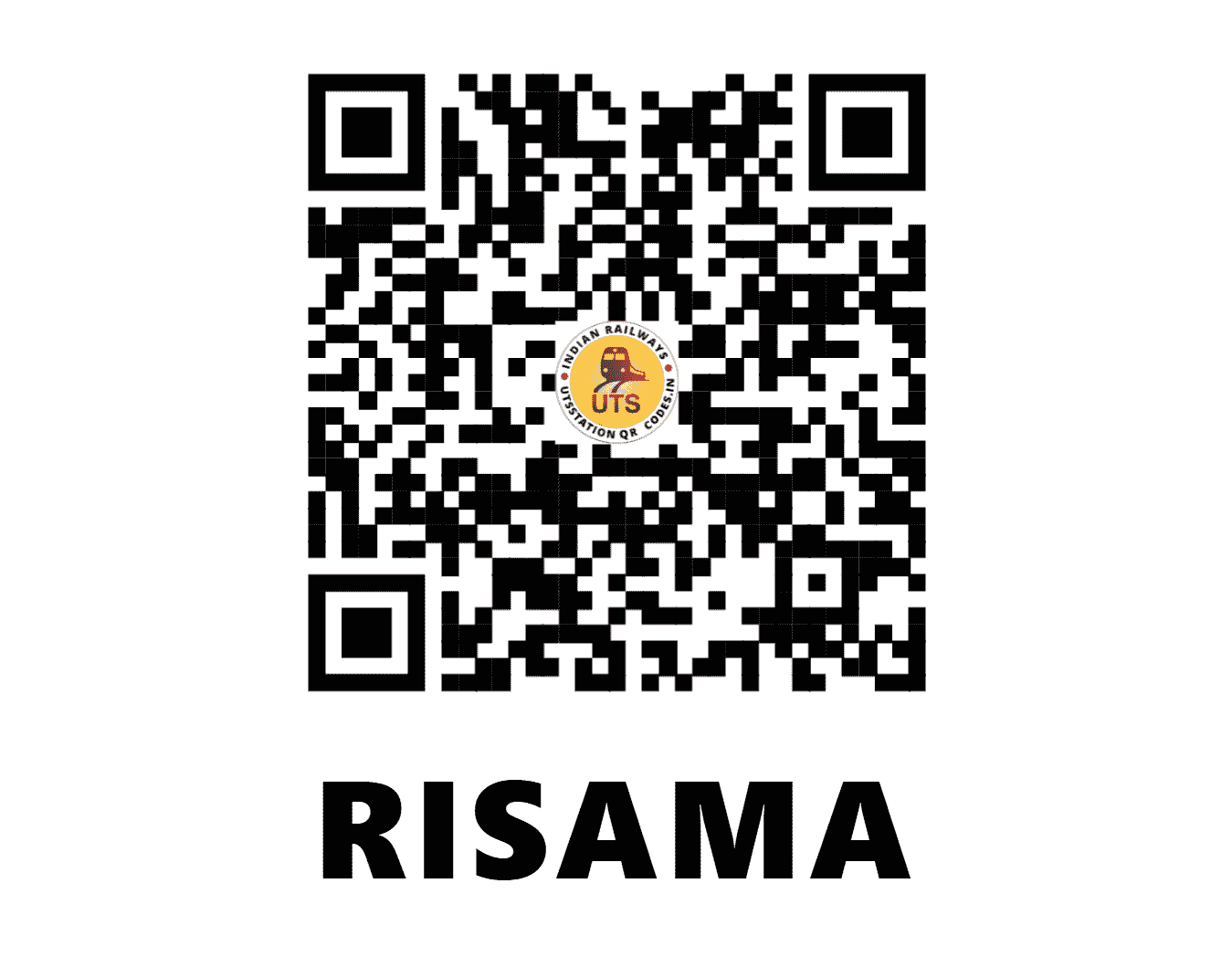 UTS QR Code for RISAMA - RSA - SB (CHHATTISGARH)