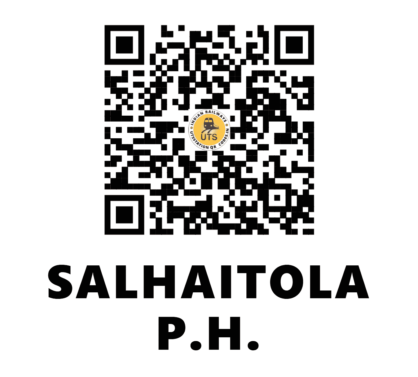 UTS QR Code for SALHAITOLA P.H. - SHIT - SB (CHHATTISGARH)