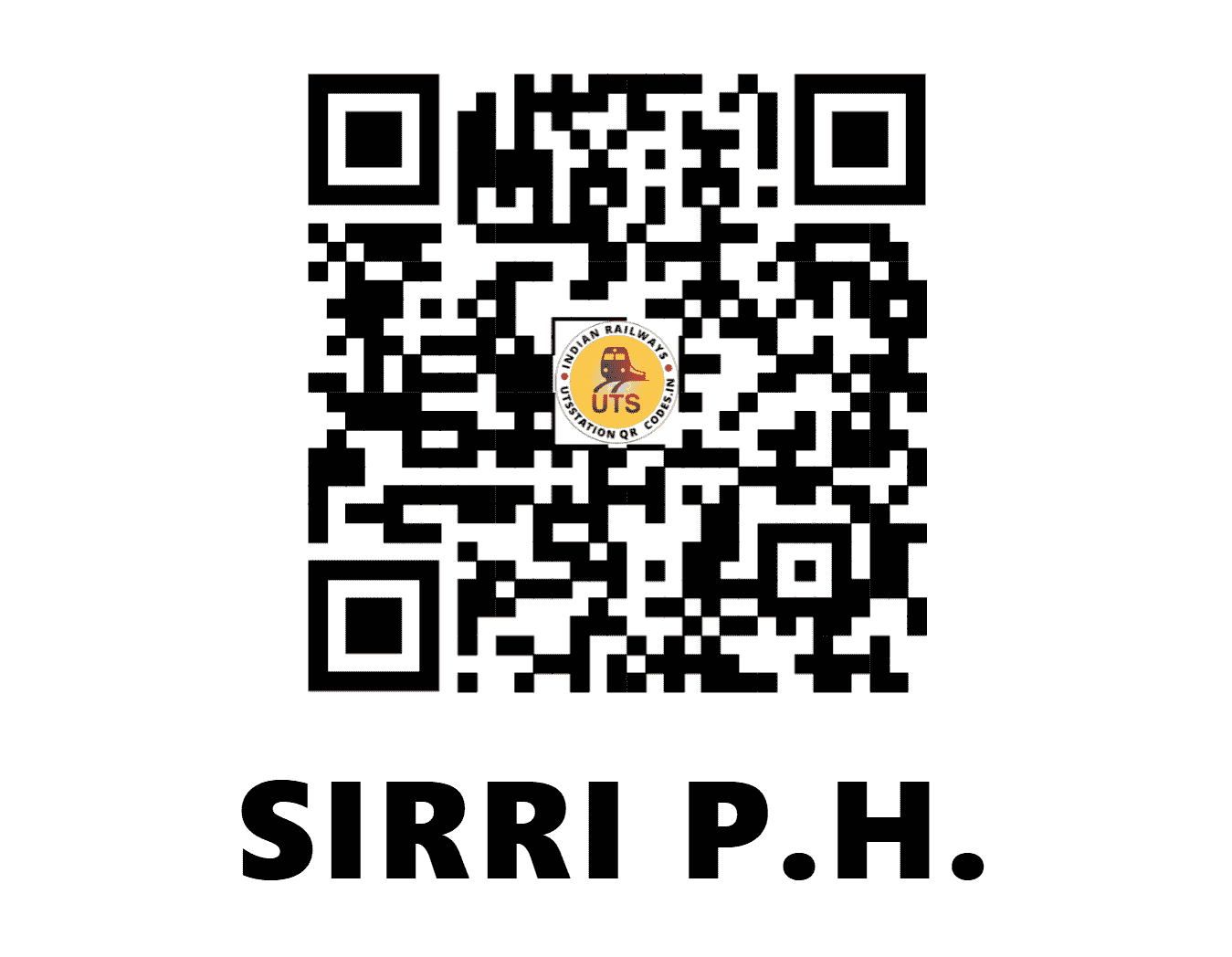 UTS QR Code for SIRRI P.H. - SIY - SB (CHHATTISGARH)