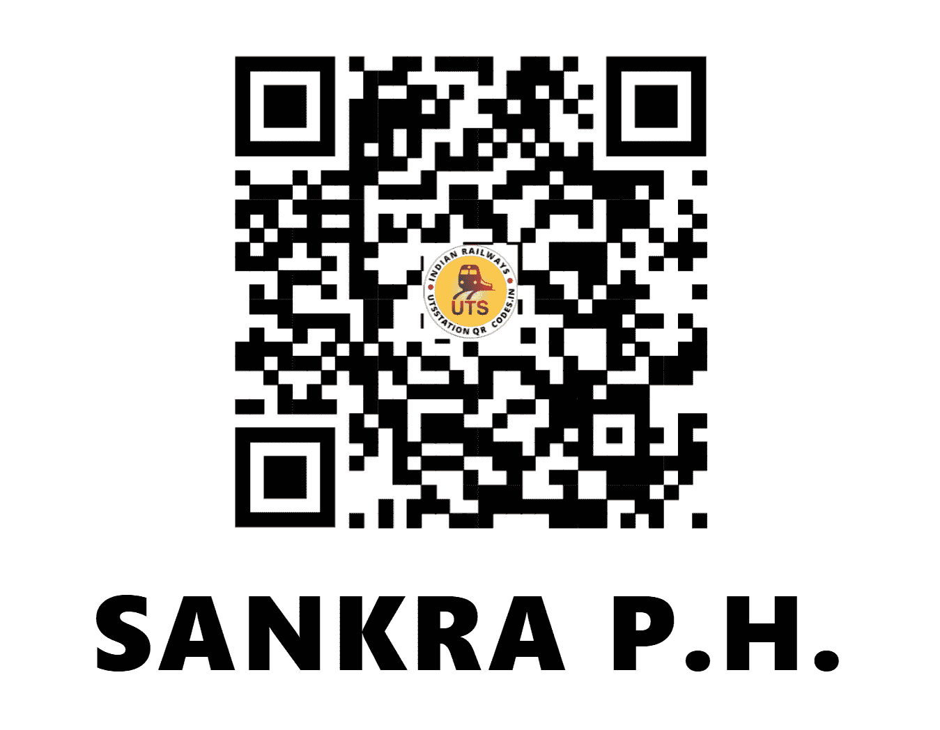 UTS QR Code for SANKRA P.H. - SNKX - SB (CHHATTISGARH)