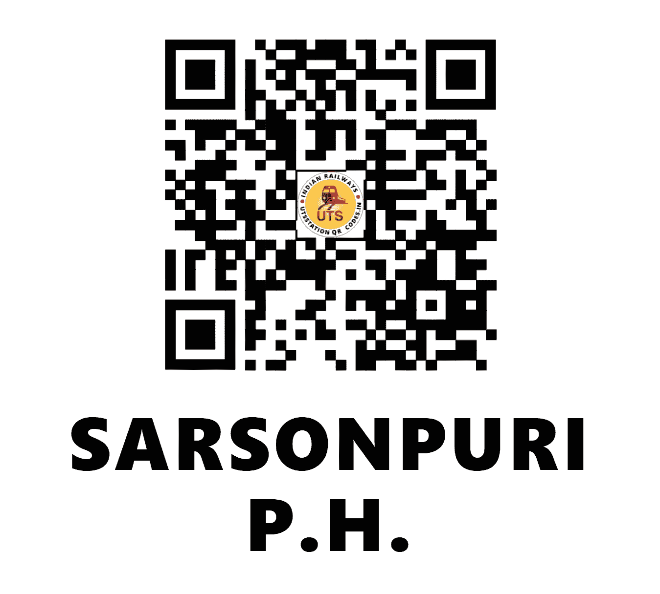 UTS QR Code for SARSONPURI P.H. - SPY - SB (CHHATTISGARH)