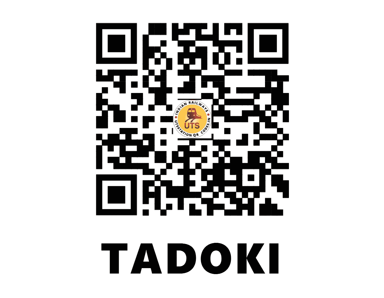 UTS QR Code for TADOKI - TDOK - SB (CHHATTISGARH)