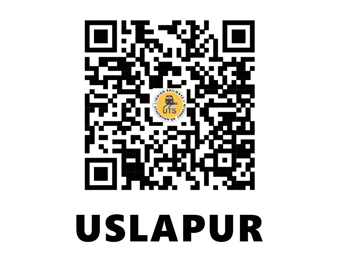 UTS QR Code for USLAPUR - USL - SB (CHHATTISGARH)