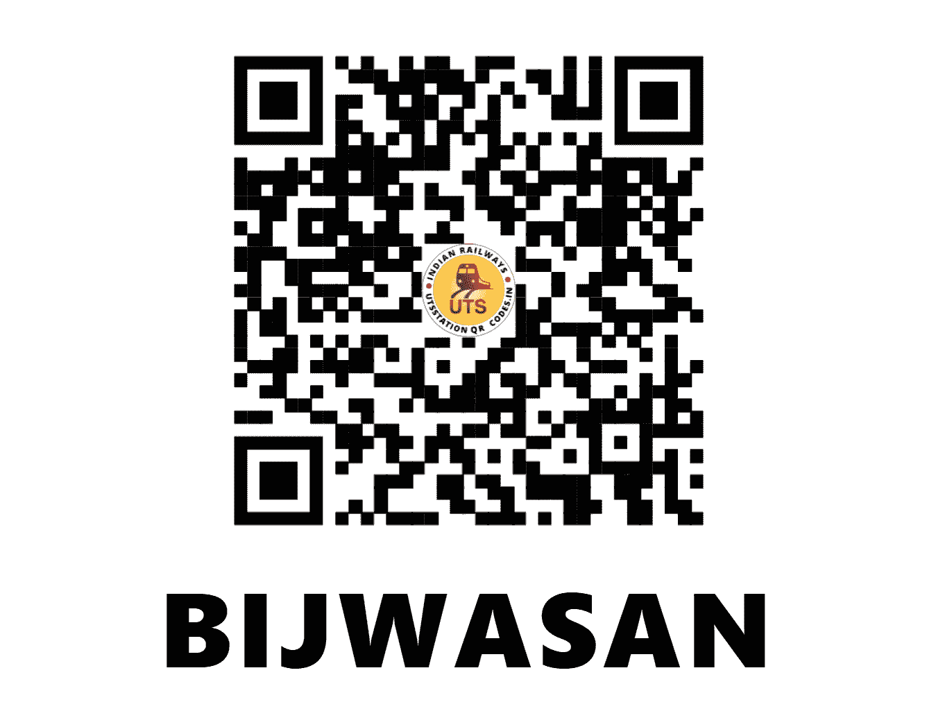 UTS QR Code for BIJWASAN - BWSN - NR (DELHI)
