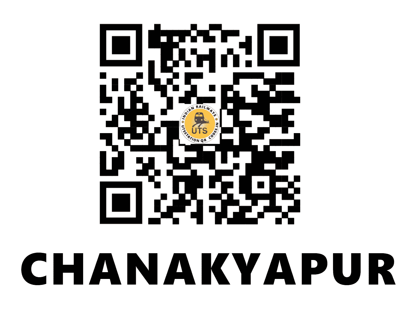 UTS QR Code for CHANAKYAPURI - CNKP - NR (DELHI)